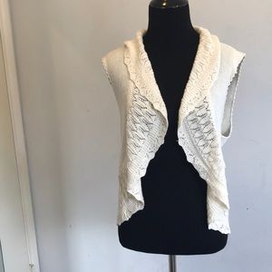 Crochet shawl vest